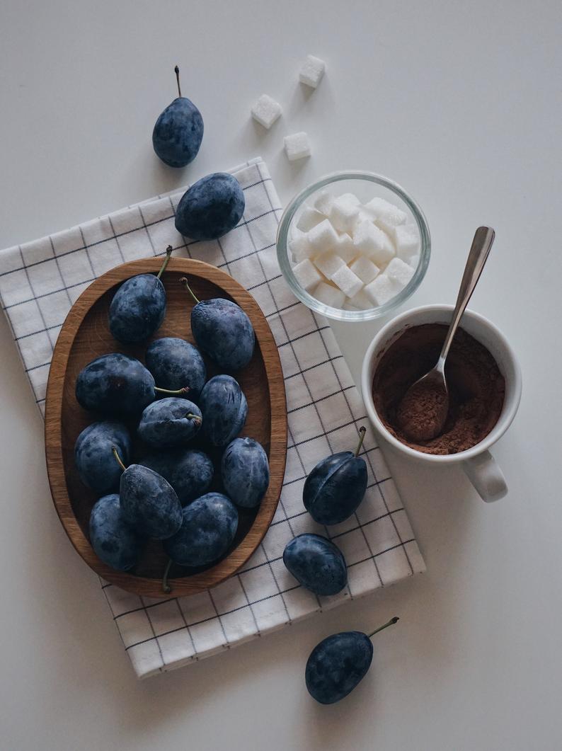 Natural plum jam with chocolate made in Ukraine