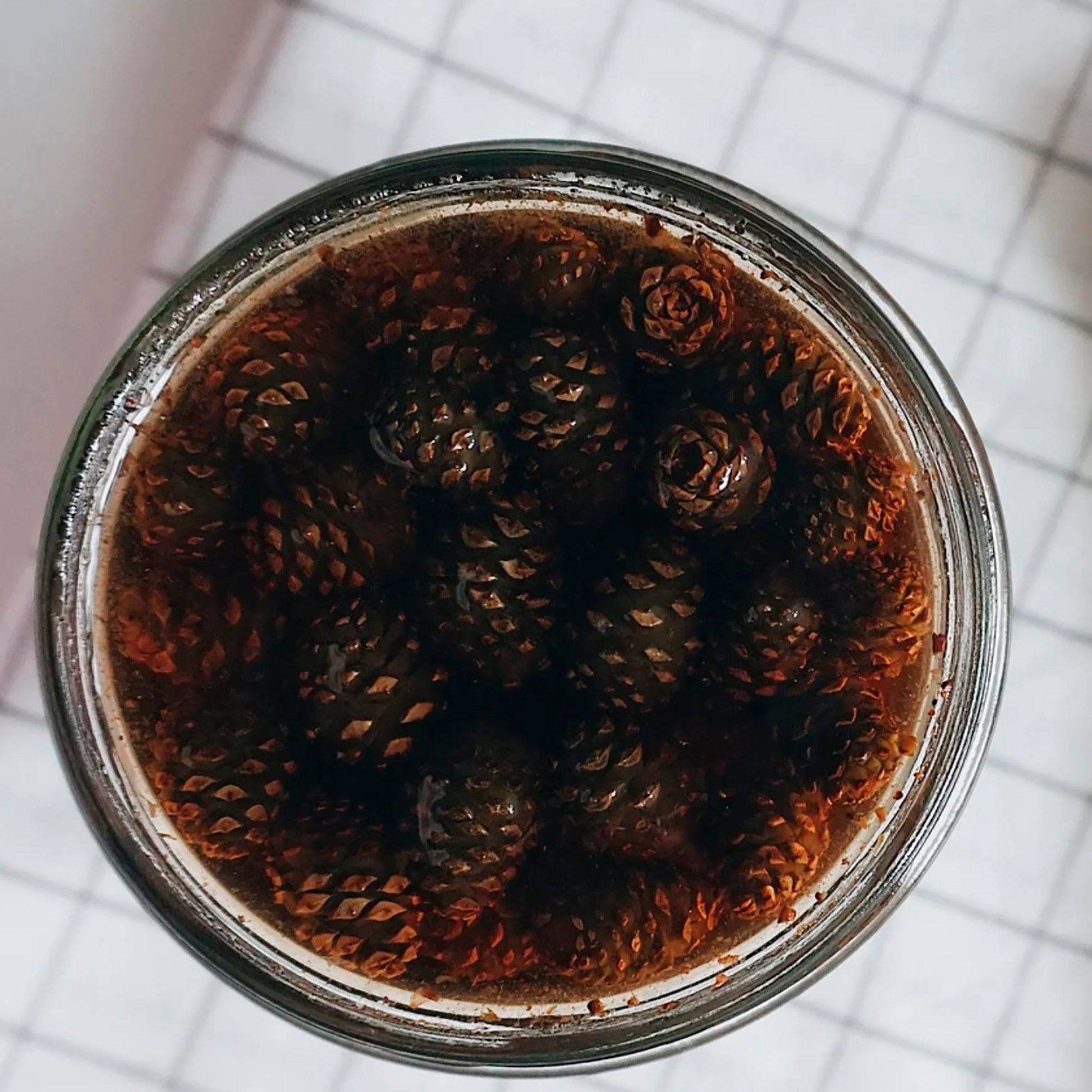 Homemade natural pine cone jam from Ukraine, 100 g